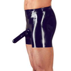 The Latex Collection Boxer long en latex avec étuis pénien et anal